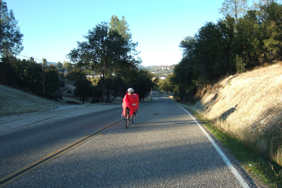 Ron begins the final descent into the San Antonio River valley.