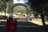 Approaching the back entrance to Fort Hunter-Liggett.