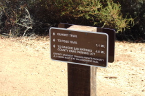 Trail sign at Quarry Trail