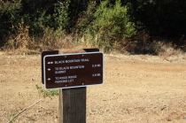 Back side of Trail Sign at Quarry Trail
