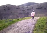 Bill descends the Spring Ridge Trail (1)