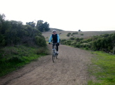 Steve descends the Spring Ridge Trail (1)