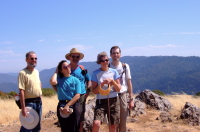 Frank, Stella, Ron, Alice, and Bill on Black Mountain.