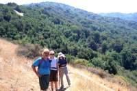 Ron, Alice, and David at the top of the Adobe Creek Trail.
