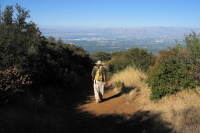 David descends the Black Mountain Trail 2 (2400ft)