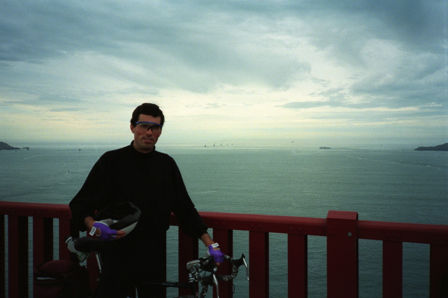 Bill on Golden Gate Bridge.