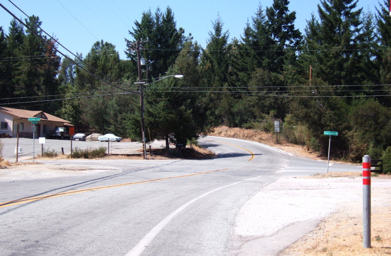 Empire Grade Rd., Felton-Empire Rd., and Ice Cream Grade Rd.