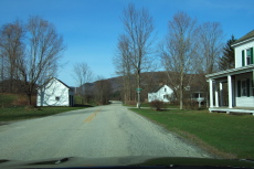 Approaching the turnoff to Brimstone Road on VT133 (Tinmouth Road)