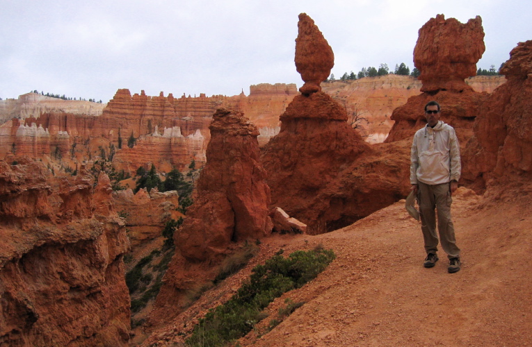 Bill on the Queen's Garden Trail, Bryce Canyon.