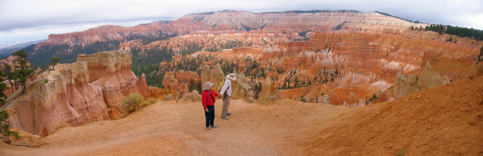 Kay and David near the top of the Queens Garden Trail, Bryce Canyon.