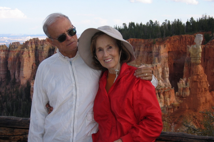 David and Kay at the Agua Canyon Overlook.