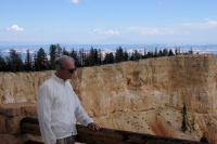 David contemplates the view from Yovimpa Point, Bryce Canyon.
