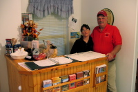 Our hosts, Nettie and Wally, of the Bullberry Inn, Tropic, UT.