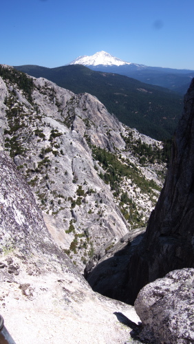 Looking down the North Face of Castle Dome.