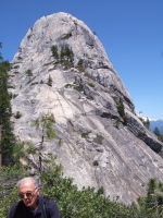 David in front of Castle Dome.