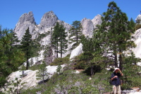 David on the ridge at Castle Crags.