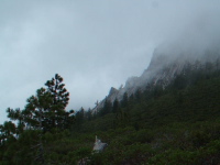 Movie: Mist flowing past Castle Crags.