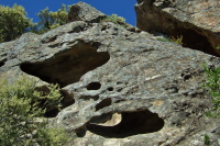More hollowed sandstone rocks