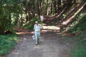 David nears the end of the hike at Beekhuis Trail and CA9.
