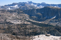 Mt Lyell (131114ft) and Mt. McClure (12960ft) from Echo Ridge (11100ft)