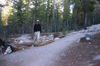 Budd Creek use trail where it joins the John Muir Trail. (9000ft)