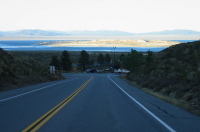 Mono Lake from CA120 near Whoa Nellie Deli (ahead to the right )