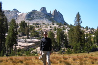 Bill in small meadow. (9920ft)