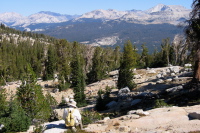 David resting below Echo Peaks (10300ft)