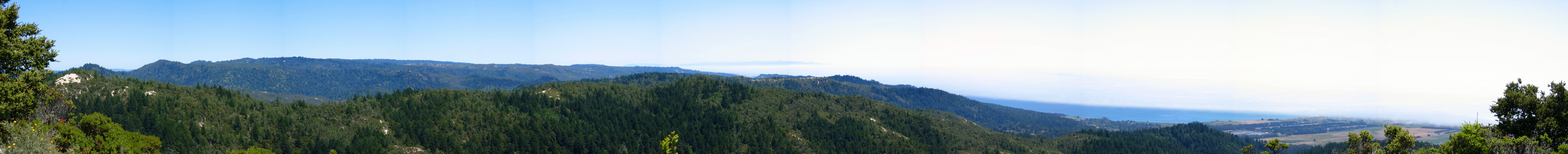 Chalk Mountain (west peak), south panorama (1586ft)