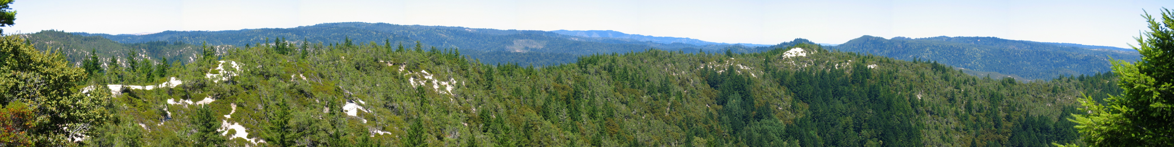 Chalk Mountain. (west peak) east panorama (1586ft)