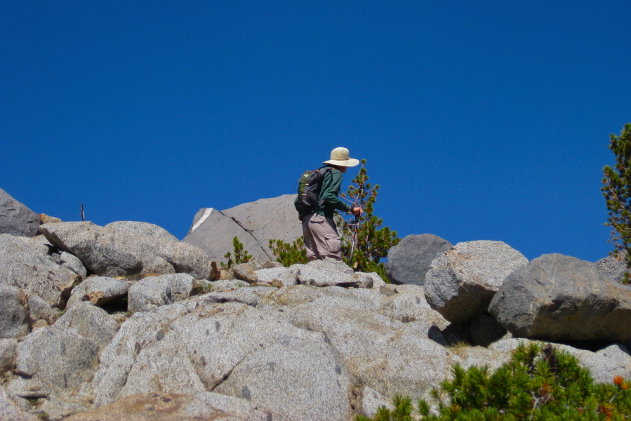 Bill nears the summit.