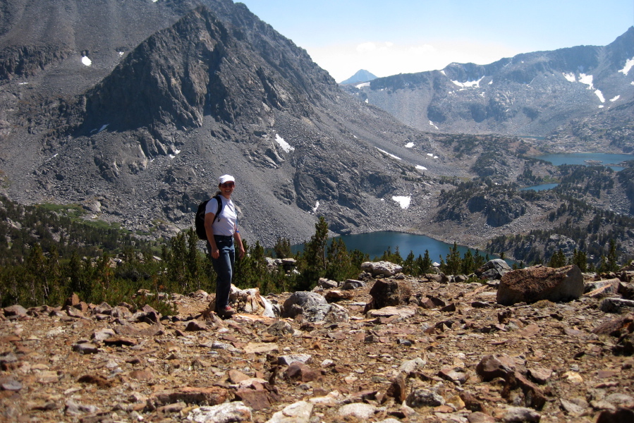 Stella nears the summit.