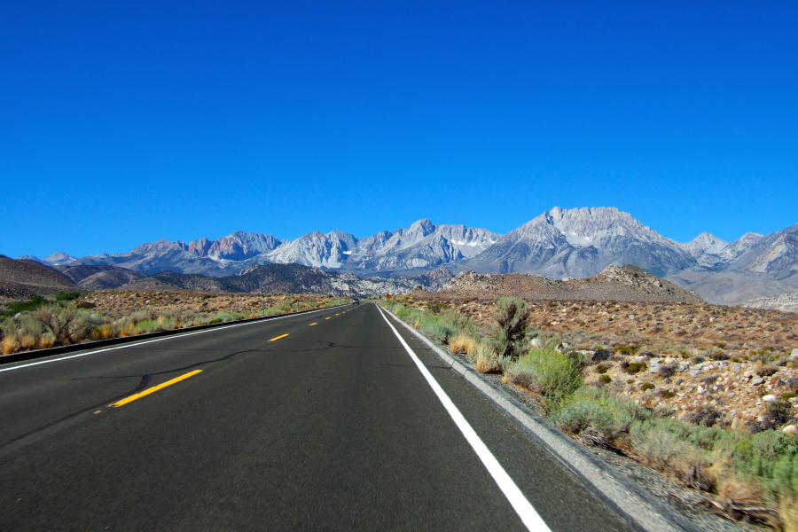 Driving up CA168 to South Lake