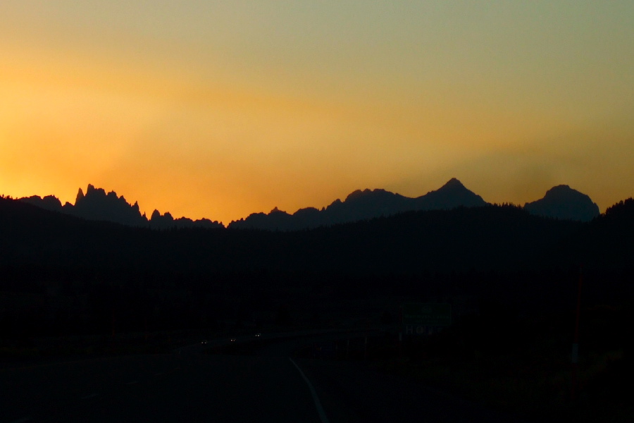 Sunset over the Ritter Range