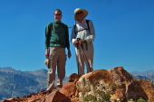Bill and David at the summit of Chocolate Peak