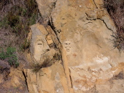 Faces in the rock