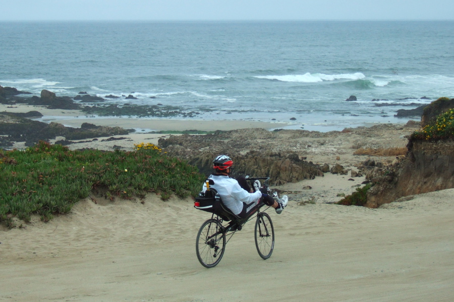 Alan at the rocky end of Pescadero Beach