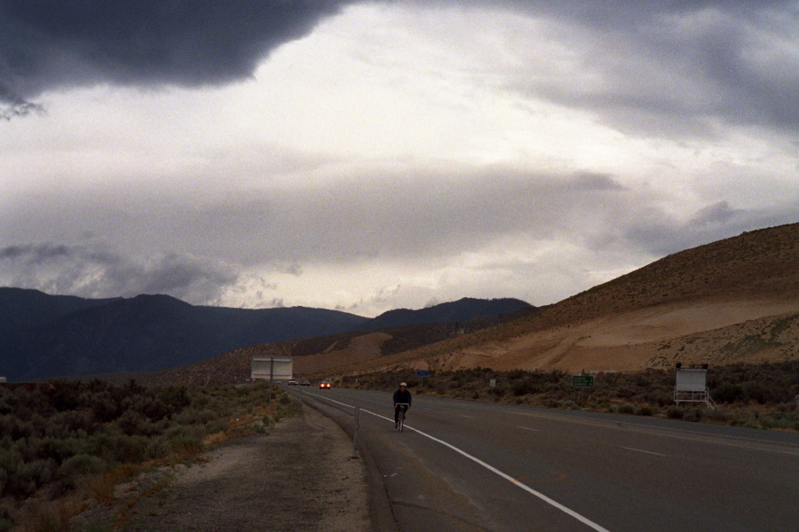 Chris descending US50 toward Carson City.