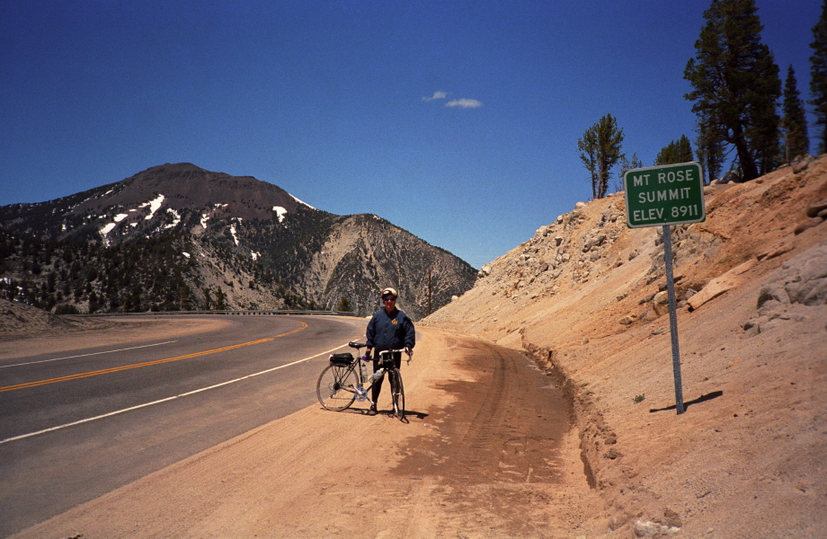 Chris at the Mt. Rose summit.