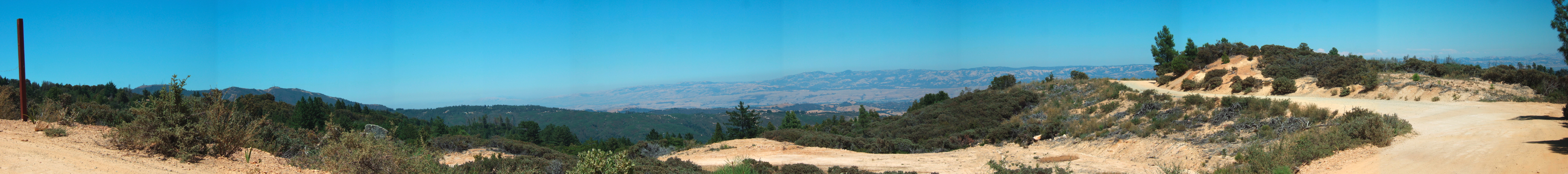 Summit Road Panorama, east and northeast
