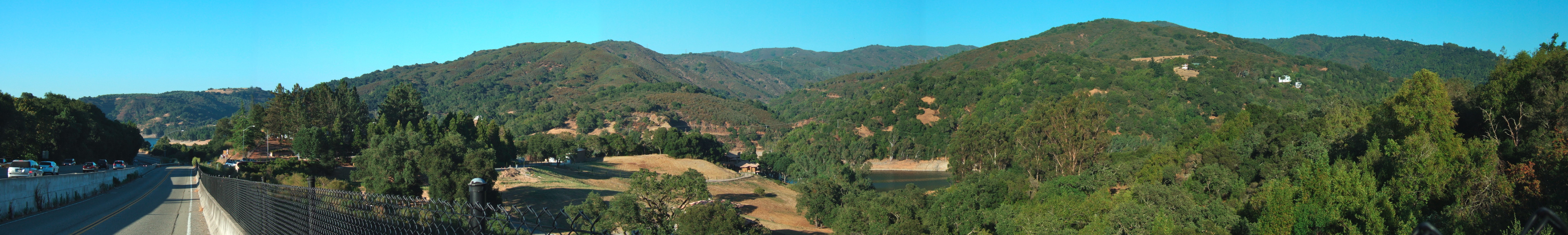 Panorama of the Sierra Azul from Old Santa Cruz Highway