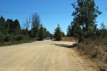 Approaching Croy Ridge Road