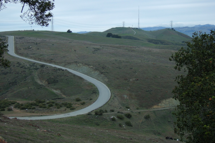 The upper part of Countryview Drive, looking like a giant cedilla.