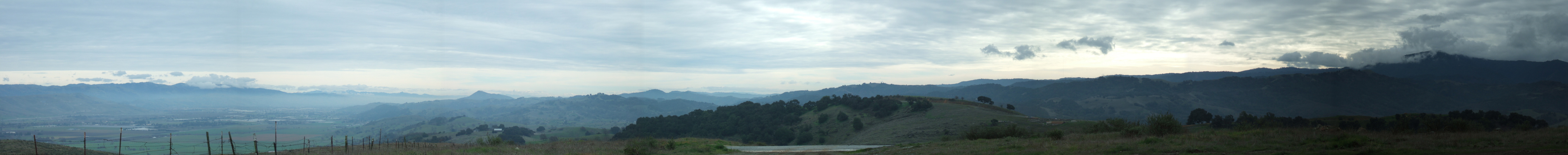 Santa Clara Valley from top of Countryview Drive.