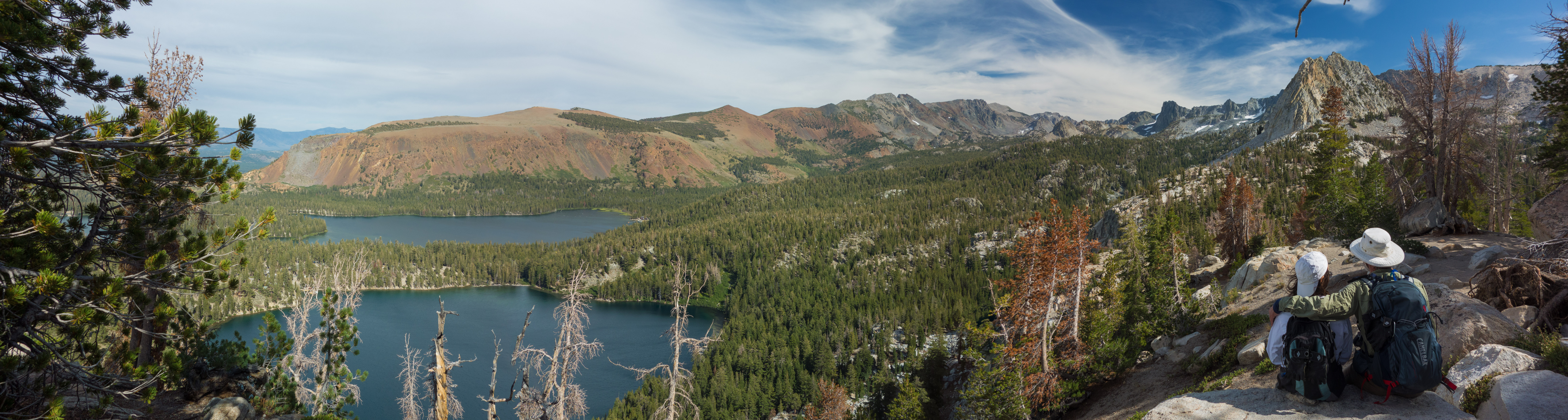 (l to r): Lake George, Lake Mary, Sherwin Crest, Mammoth Crest, and Crystal Crag