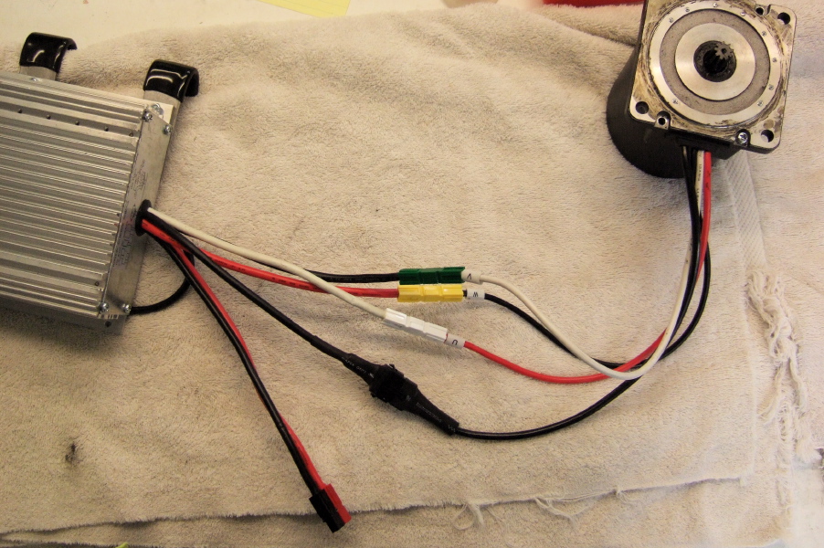 Motor wired for CW rotation.