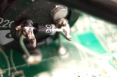 Reverse-bias diode across the power supply.