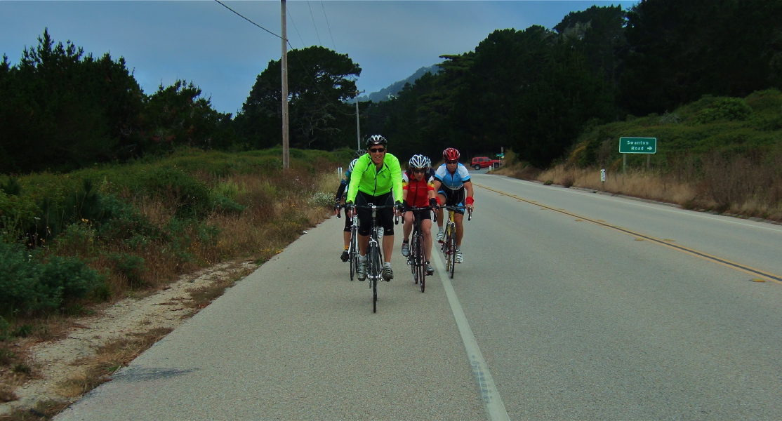 Riding past Swanton Rd.