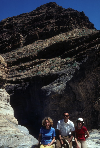 Kay, David, and Laura at Mosiac Canyon