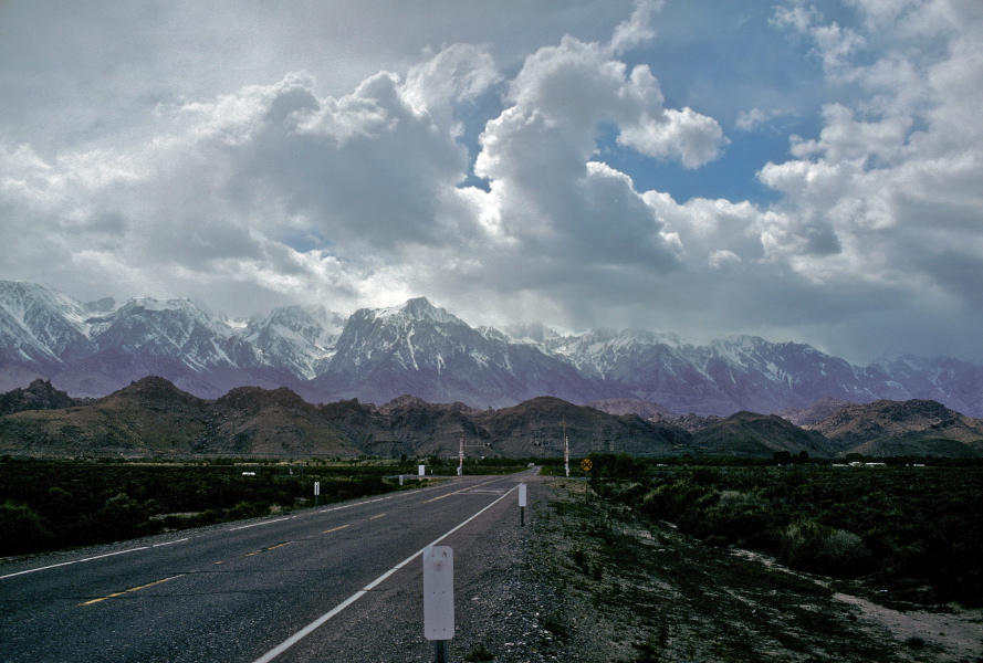 Eastern Sierras and Alabama Hills at Lone Pine from CA136 just east of town